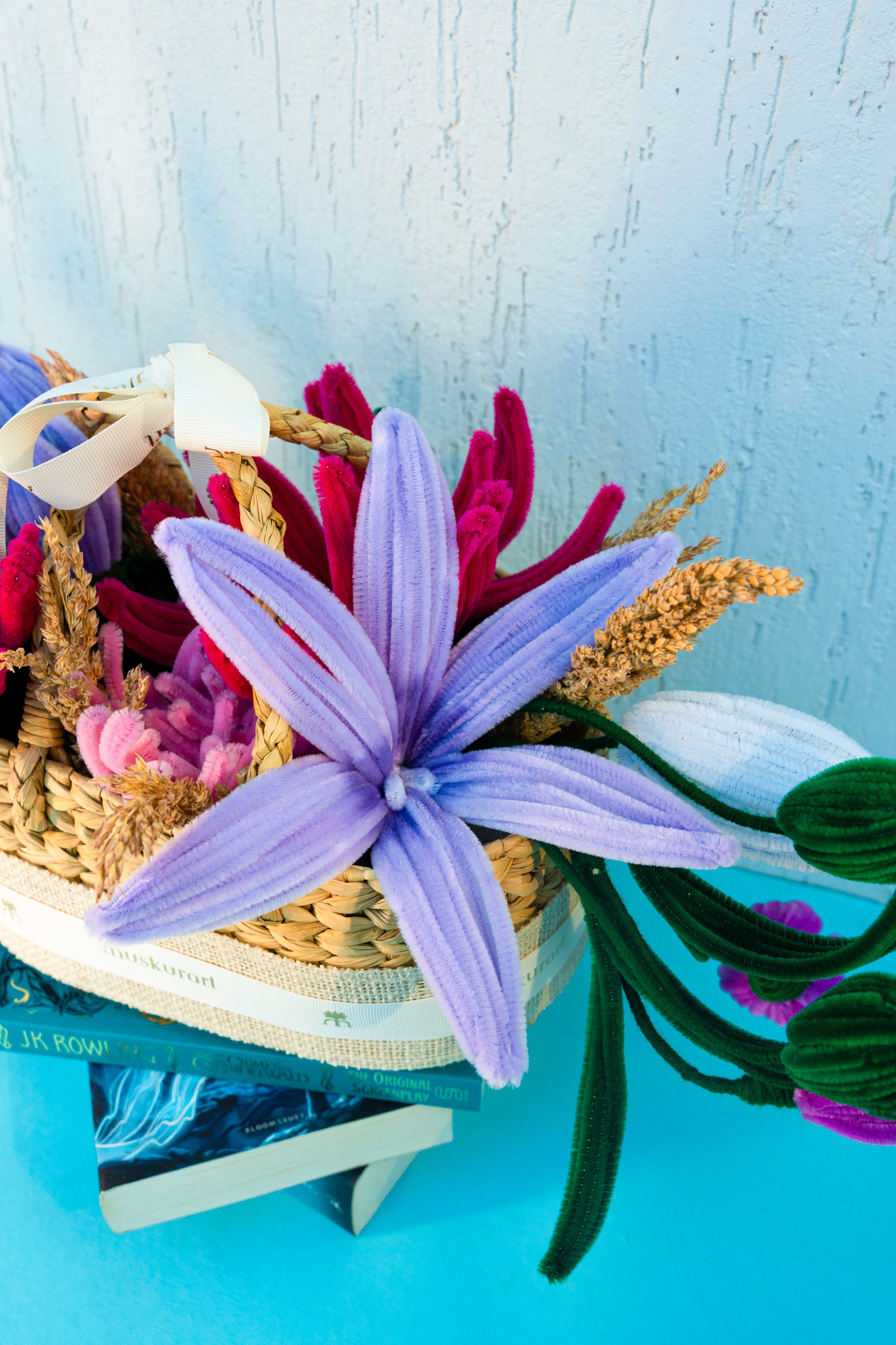 Blush Harmony - Handmade Knitted Flowers