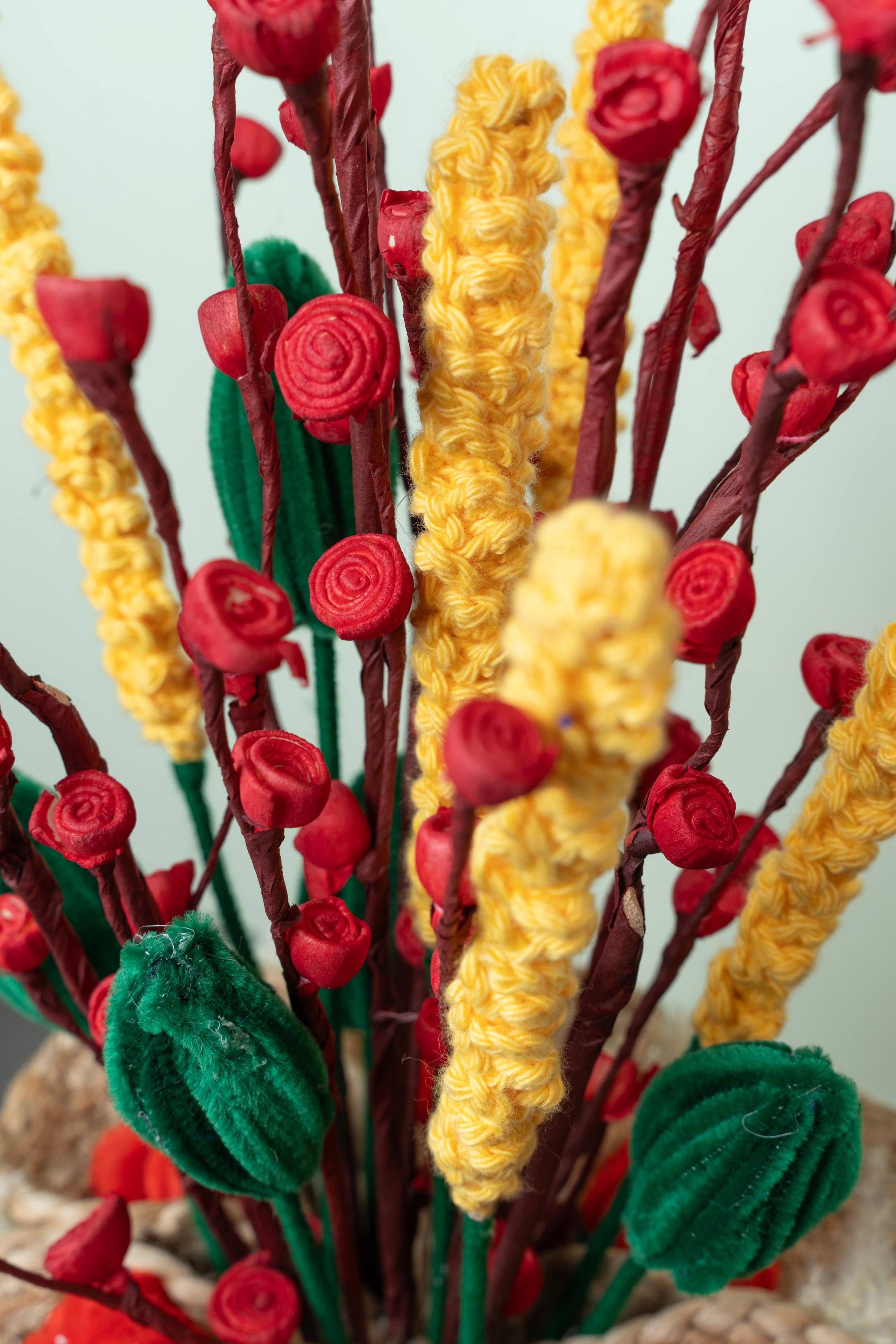 Crimson Glow - Personalized Velvet Flowers